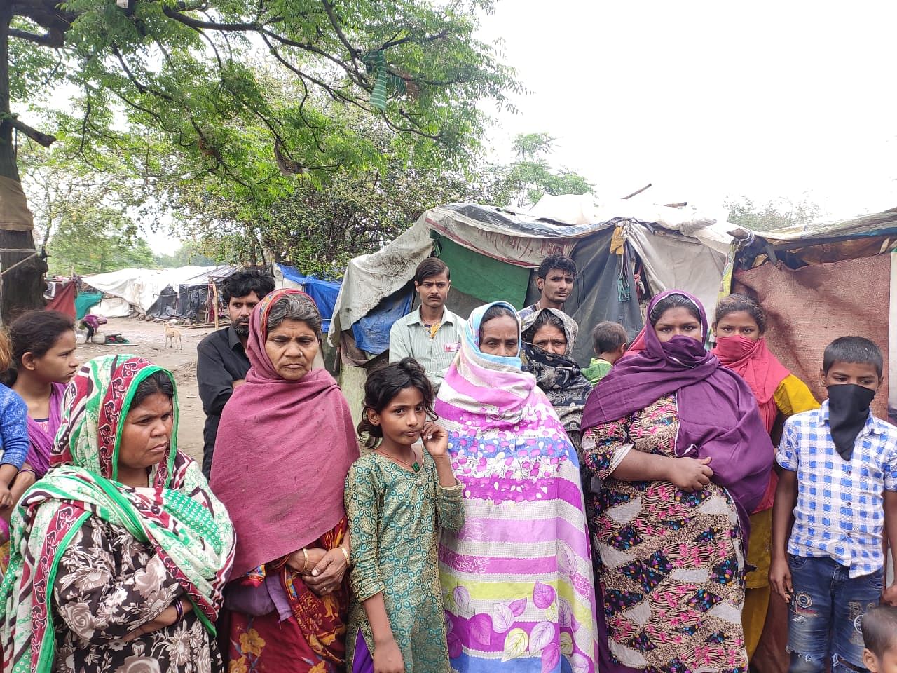 Villagers from Bela Gaon behind Raj Ghat | Simrin Sirur | ThePrint