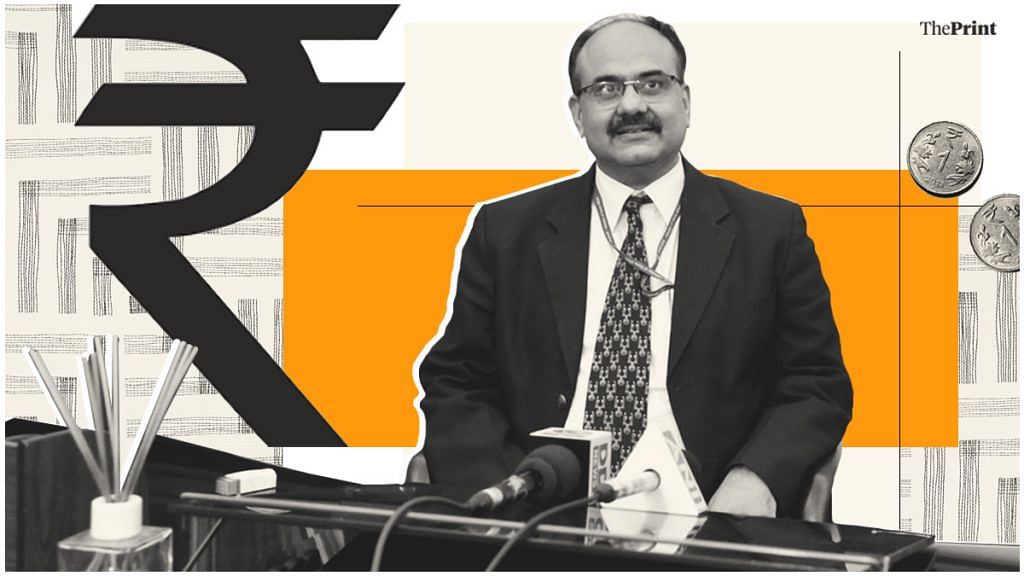 Finance secretary Ajay Bhushan Pandey. | Illustration: Soham Sen/ ThePrint