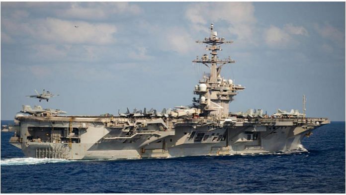 A file photo of USS Theodore Roosevelt