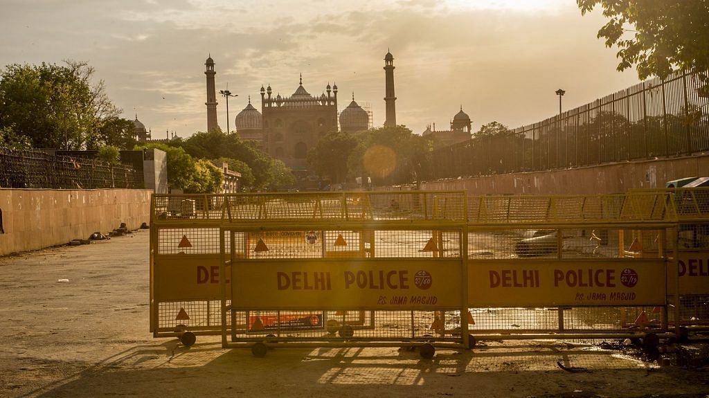 The closed Jama Masjid (Grand Mosque), as India remains under an unprecedented lockdown over the highly contagious coronavirus. | Bloomberg