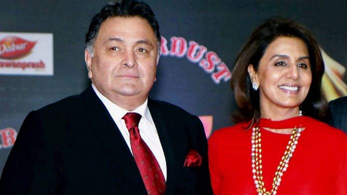 File photo | Bollywood actor Rishi Kapoor along with his wife Neetu Singh, Mumbai, 2016 | PTI