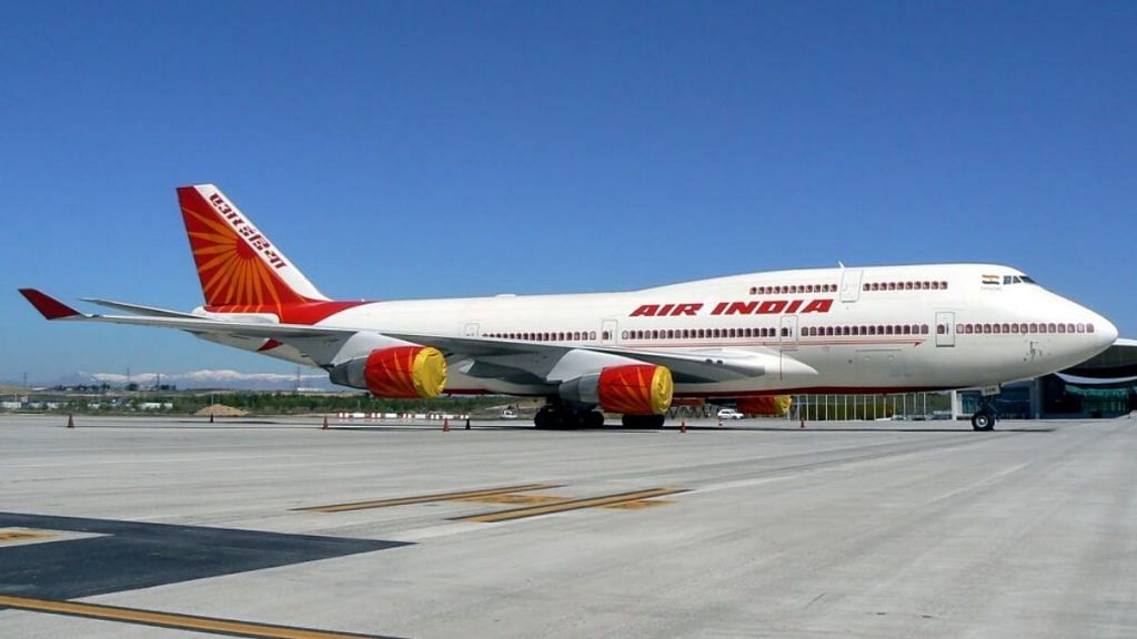 File photo of an Air India plane | Representational image | Commons