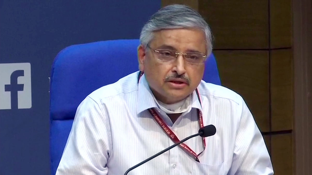 Randeep Guleria addresses media over coronavirus A file photo of Delhi AIIMS director Randeep Guleria. | Photo: ANI