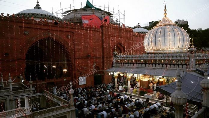 A view of the Hazrat Nizamuddin dargah dedicated to the Sufi saint Nizamuddin Auliya | Manisha Mondal | ThePrint