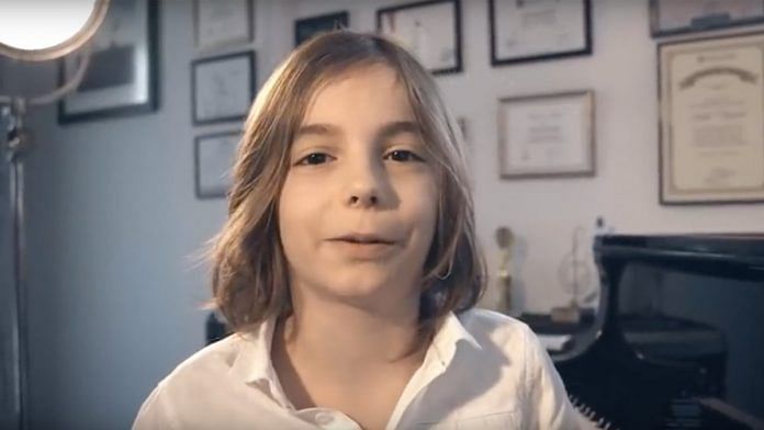 Seven-year-old piano prodigy Stelios Kerasidis | YouTube screengrab