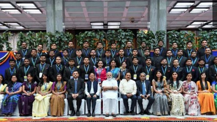 File photo of IAS officers with PM Narendra Modi | Representational image | Credit: narendramodi.in
