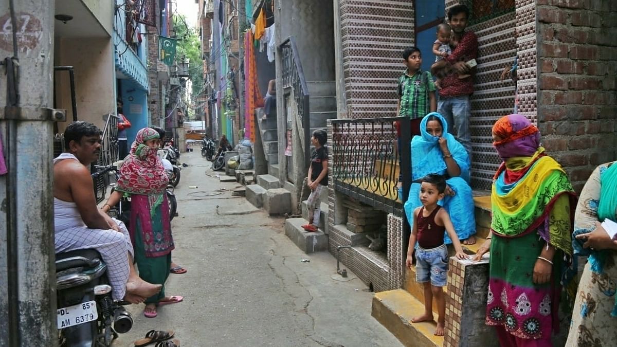 A view of the lane where Ajiman Bibi's family lives in Jahangirpuri, New Delhi. | Photo: Manisha Mondal/ThePrint