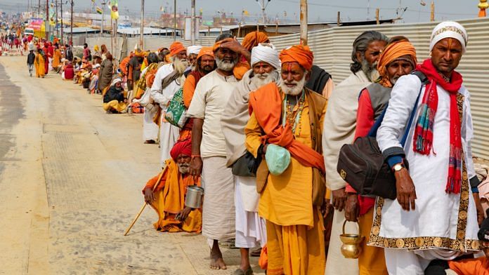 A file photo Hindu seers at Kumbh Mela 2019 in Prayagraj, Uttar Pradesh. | Representation image | Photo: Flickr
