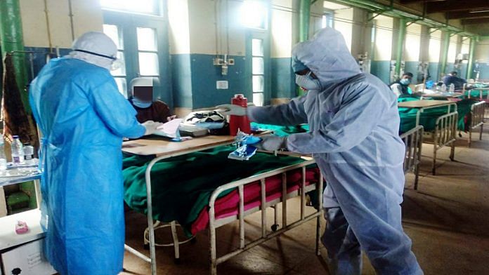 Medical staff with a patient of Covid-19 | Imran Nissar | ANI