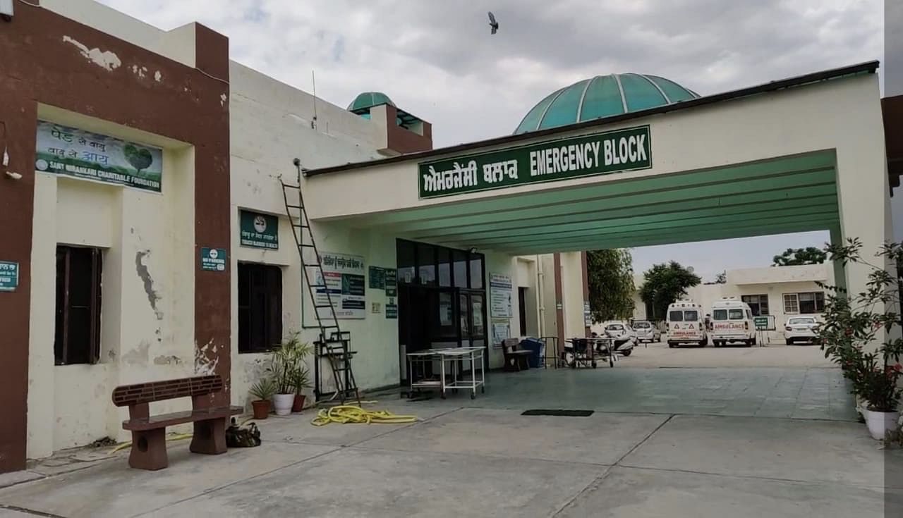 The emergency block at Civil Hospital Nawanshahr in SBS Nagar. | Photo: Urjita Bhardwaj/ThePrint
