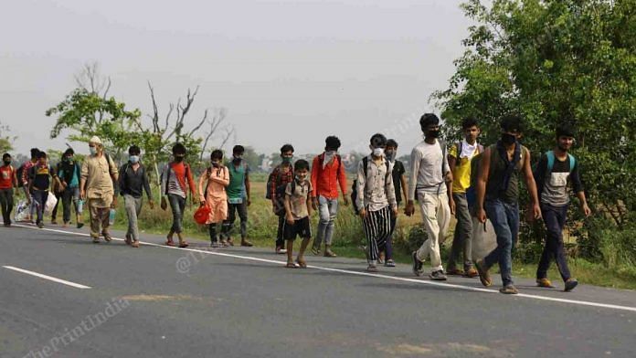 Representational image for migrant workers | Photo: Suraj Singh Bisht | ThePrint