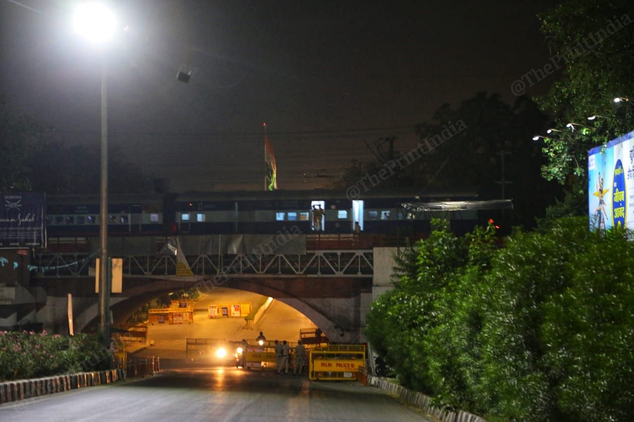 The last glimpse of the train from the Minto road | Photo: Manisha Mondal | ThePrint