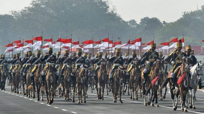 Horse-mounted cavalry soldiers during the Army Day Parade (Representational image) | PTI Photo by Kamal Singh