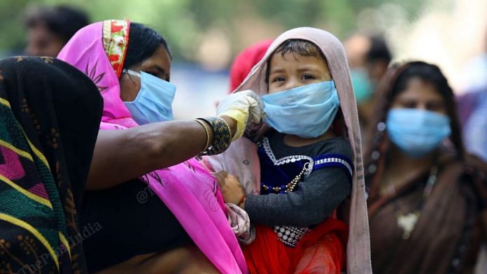 A mother and child during the Covid-19 lockdown | Representational image | Suraj Singh Bisht | ThePrint