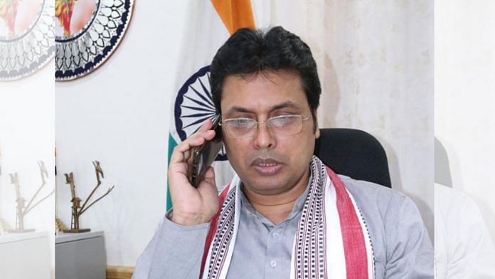 Chief Minister of Tripura Biplab Deb | Twitter | @BjpBiplab