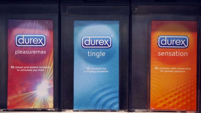 Representational image | Packets of Durex condoms | Chris Ratcliffe/Bloomberg