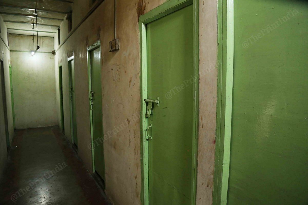 The empty hallways inside one of the houses | Photo: Manisha Mondal | ThePrint