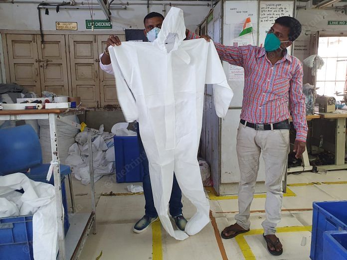 The full PPE suit | Photo: Soniya Agarwal | ThePrint