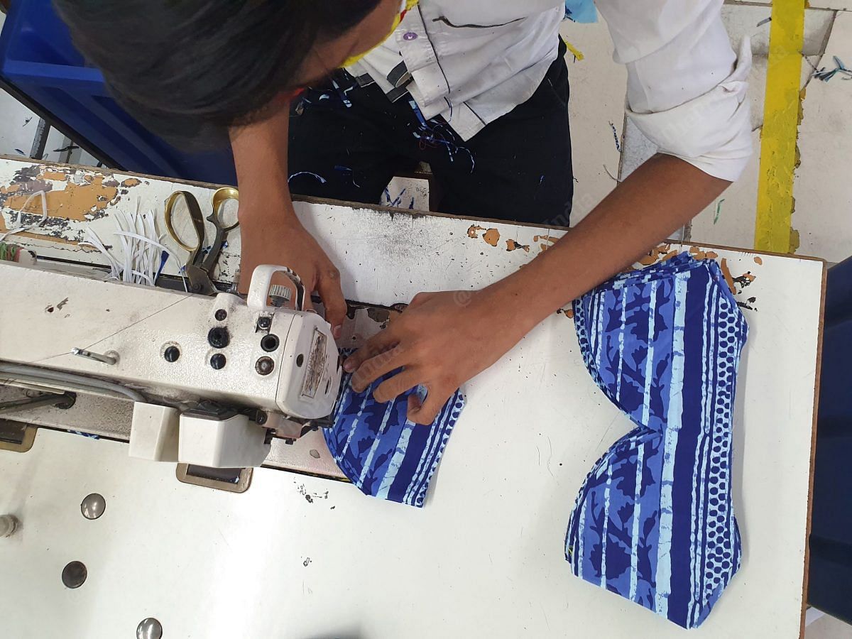 The labourers at the factory work for 13 hours a day, they produce 250 pieces in a day | Photo: Sonia Agarwal | ThePrint