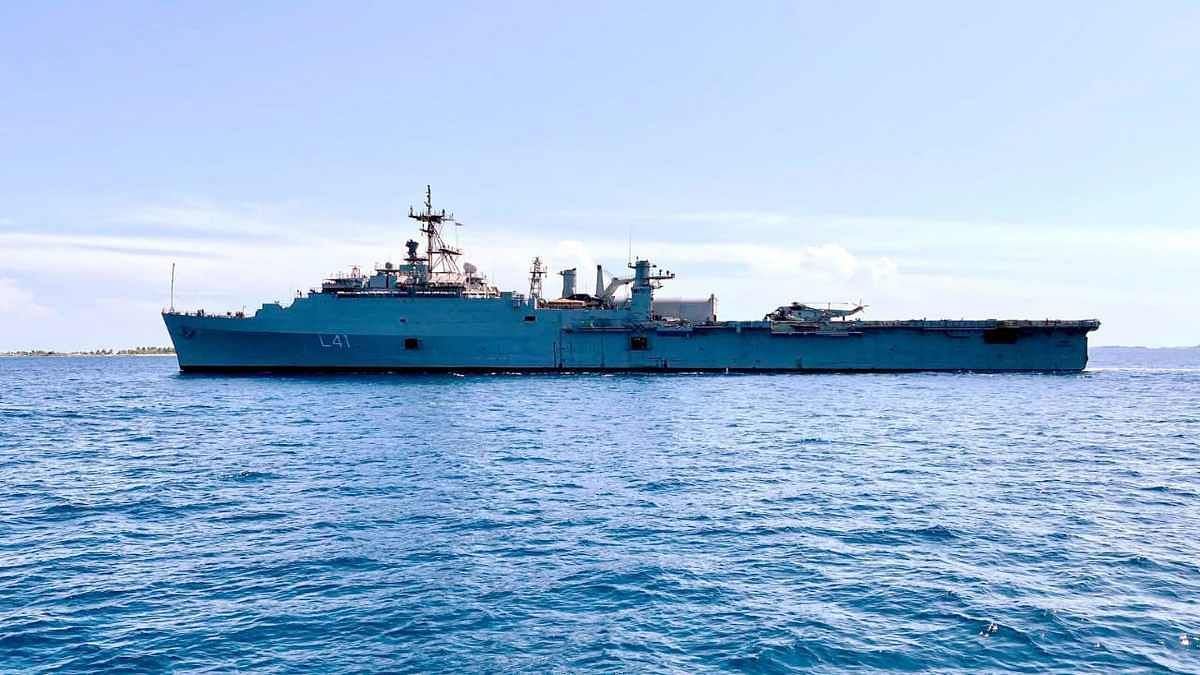 INS Jalashwa enters Male port Thursday | ANI INS Jalashwa enters Male port Thursday | ANI