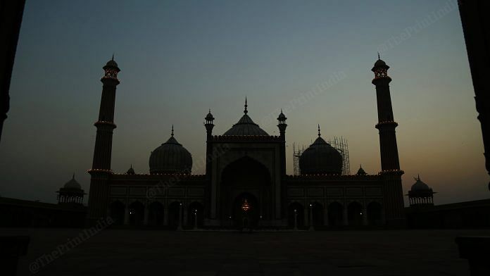 Jama Masjid remained empty on last Friday on Ramzan | Photo: Suraj Singh Bisht | ThePrint