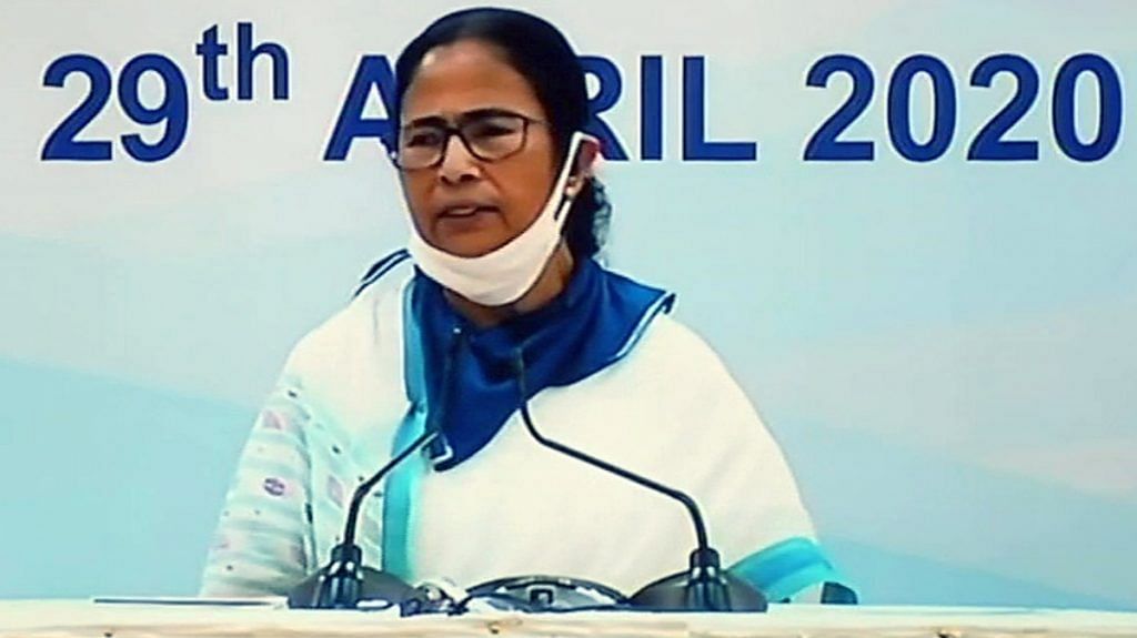 West Bengal Chief Minister Mamata Banerjee briefing the media over Covid-19, in Kolkata on 29 April 2020