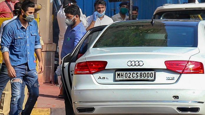 File photo | Ranbir Kapoor leaves after attending the funeral of actor Rishi Kapoor, at the Chandanwadi Cremation Center in Mumbai, 30 April 30, 2020 | PTI