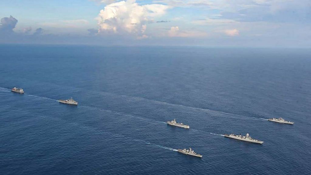 Representational image of Western Fleet ships deployed in the Indian Ocean Region with INS Jalashwa | File photo: PTI