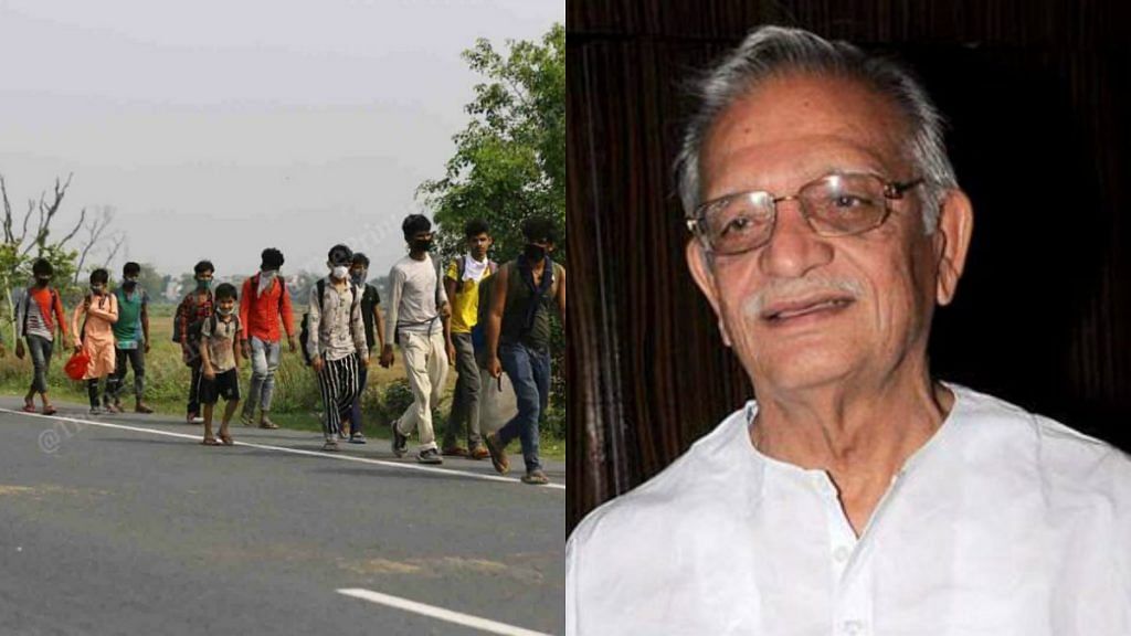 Lyricist and poet Gulzar has written on the exodus of migrant workers. | ThePrint