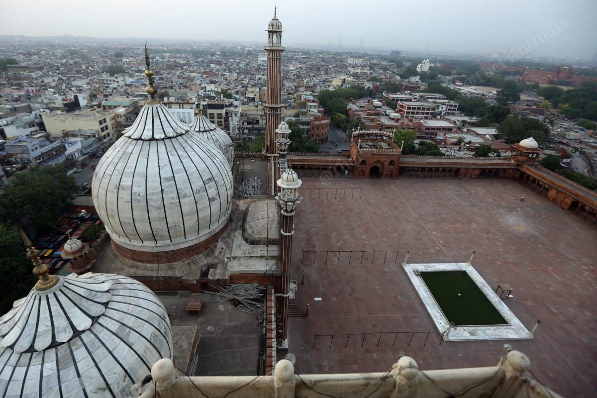 An aerial view of Jama Masjid | Photo: Suraj Singh Bisht | ThePrint