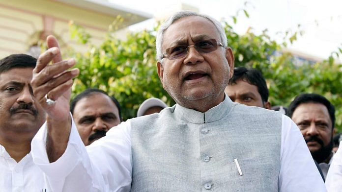 A file photo of Bihar Chief Minister Nitish Kumar. | Photo: ANI