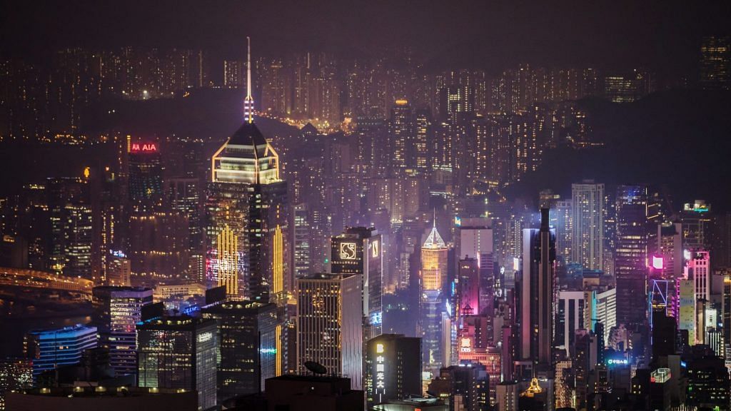 Hong Kong skyline as seen from Victoria Peak at night | Paul Yeung | Bloomberg