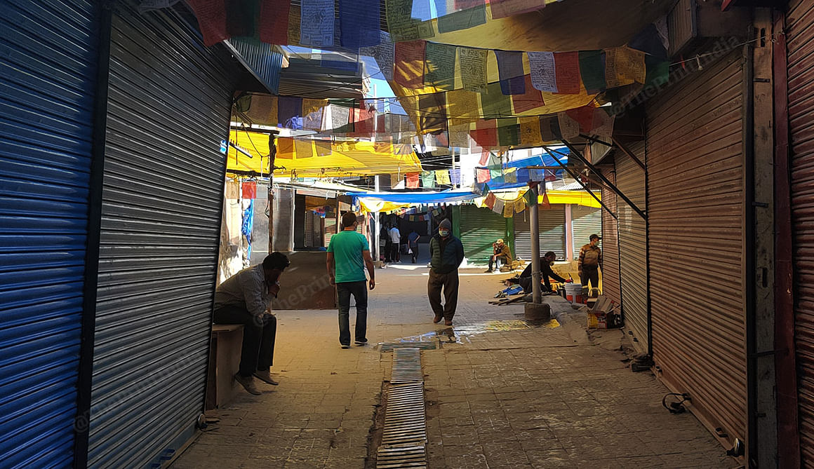 Just 5 meters away is Moti Market, famous for Tibetain clothing | Photo: Sajid Ali | ThePrint