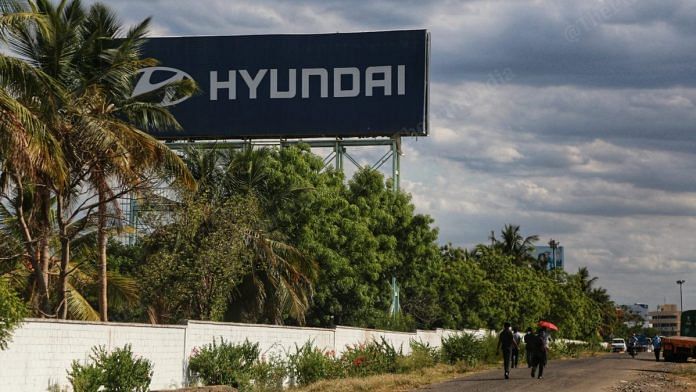 Hyundai's manufacturing unit in Chennai is its only one in India | Photo: Manisha Mondal | ThePrint