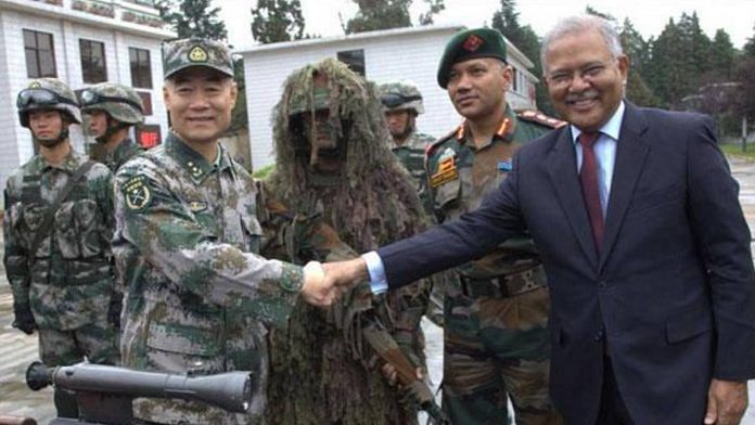 File Photo | Ashok Kantha, former Indian Ambassador to China, in October 2015 | Ministry of Defence | Twitter