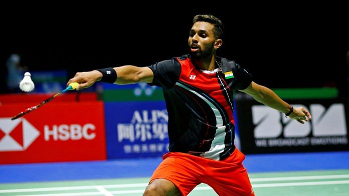 H.S. Prannoy in action at the 2019 Badminton World Championships in Switzerland | Photo: ANI via Reuters