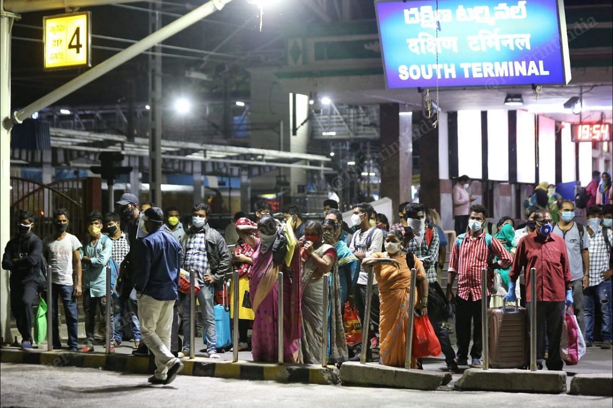 People waiting for their no for the swab test for Corona Virus | Photo: Suraj Singh Bisht | ThePrint