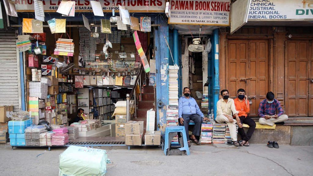 A shop that reopened in May at Delhi's Nai Sarak | Photo: ANI