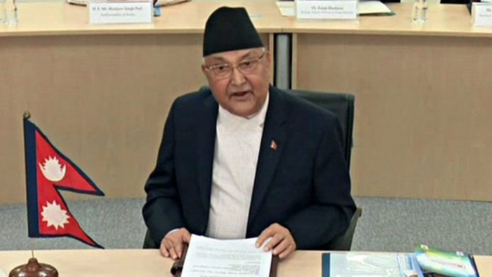 File image of Nepal PM K.P. Sharma Oli | Photo: ANI