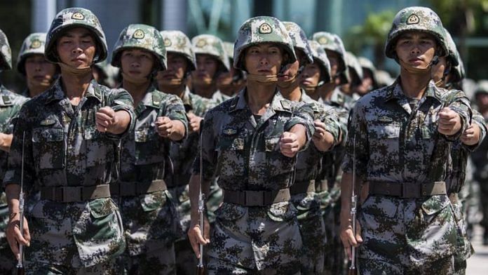 Representational image of China's People's Liberation Army | Photo: Justin Chin | Bloomberg