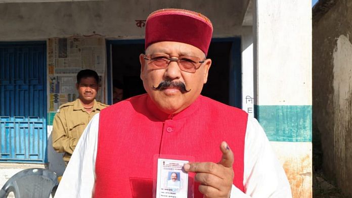 Uttarakhand Tourism Minister Satpal Maharaj during the 2019 Lok Sabha polls | Photo: ANI