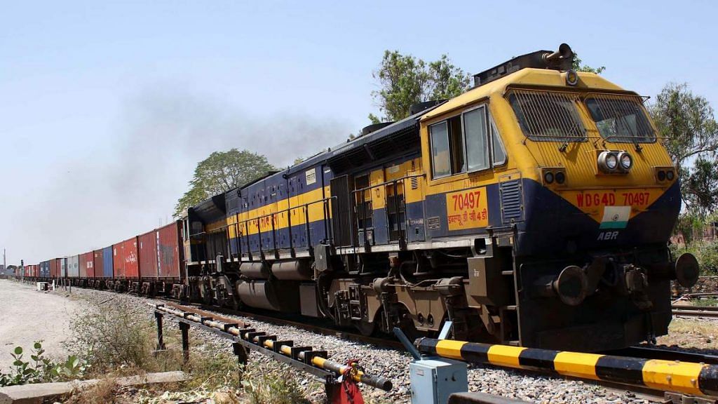 An Indian Railways goods train | Photo: ANI