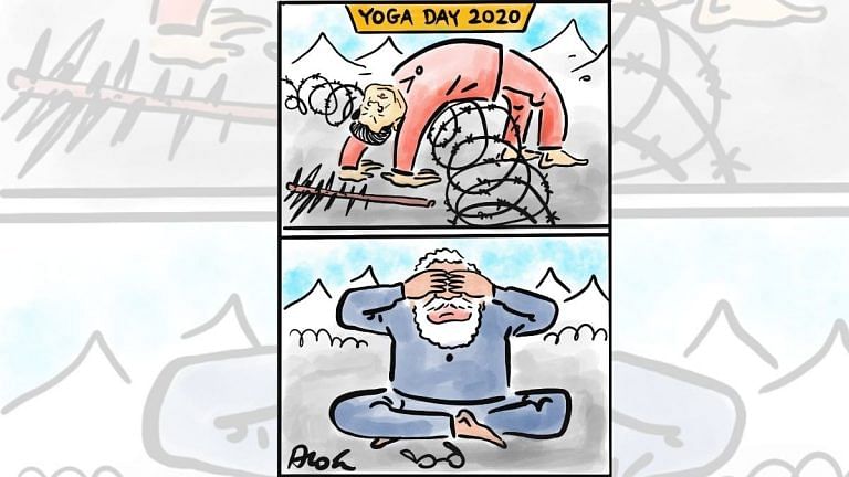 Modi-Xi Jinping’s ‘yoga poses’, and BJP IT cell’s ‘eclipse’
