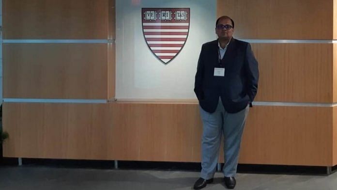A file photo of IAS officer Ankur Garg at Harvard University in the US. | Photo: Facebook