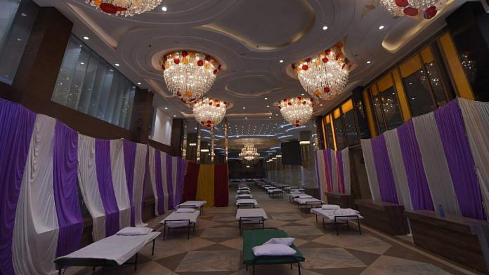 A Delhi banquet hall repurposed as an isolation ward | Representational image | PTI