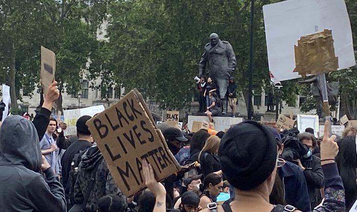 A Black Lives Matter protest in London | Twitter