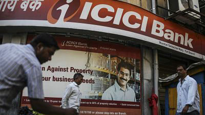 An ICICI Bank branch in Mumbai