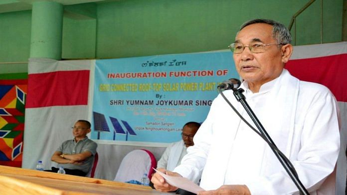 File image of Manipur deputy CM Yumnam Joykumar | Manipur DIPR