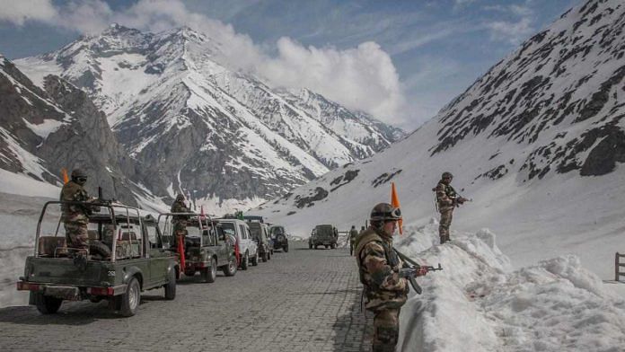 File image of Indian soldiers in Ladakh | By special arrangement
