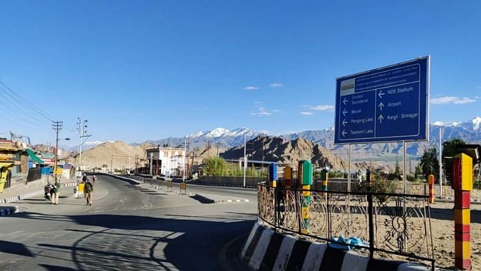 A view of Leh, Ladakh. | Photo: Sajid Ali/ThePrint